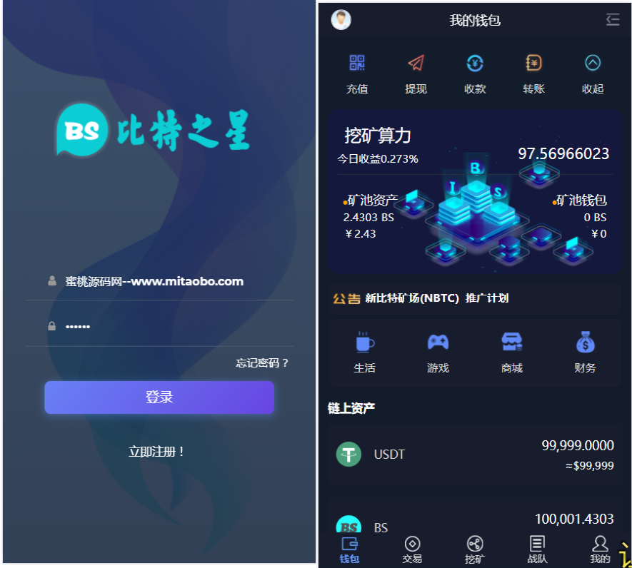 新版BS比特之星源码