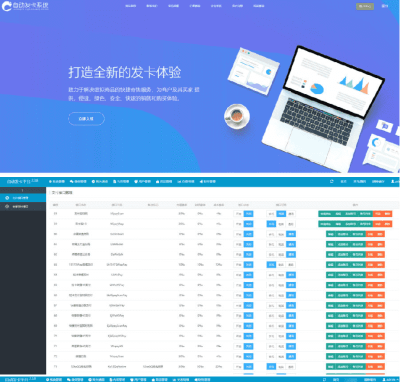 企业级自动发卡平台,真正企业级完美版